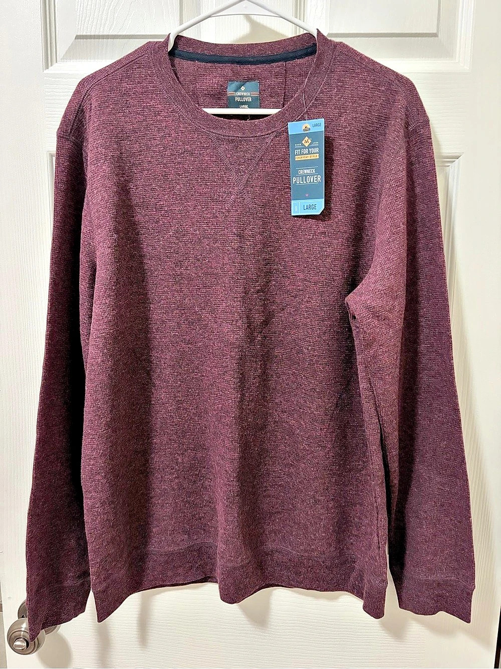 Member's Mark Men’s Crewneck Pullover in Red Size Large NWT